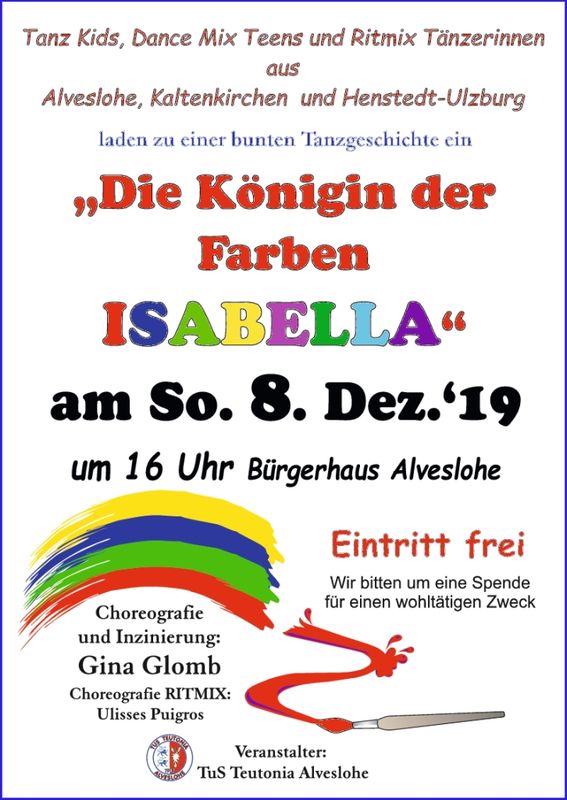 Tanzvorführung der Kaltenkirchener, Henstedt-Ulzburger und Alvesloher Tanzgruppen und Tanz-Kids