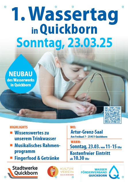 1. Wassertag in Qucikborn am 23.3.2025 um 11.00 Uhr im Artur-Grenz Saal in Quickborn