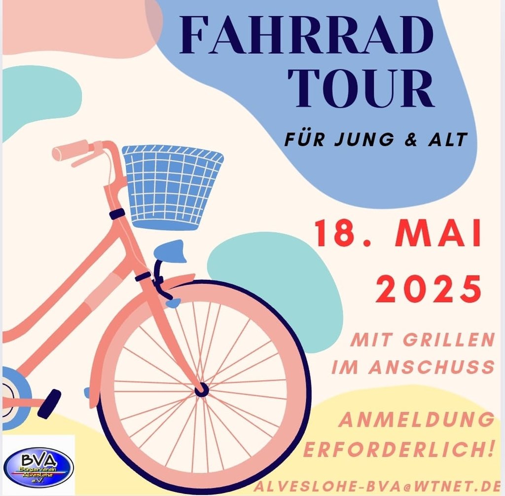 Fahrrad-Tour für Jung und Alt am 18. Mai 2025